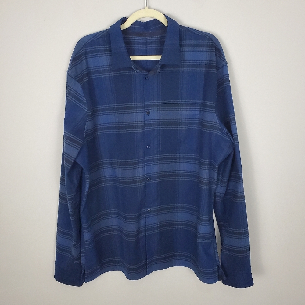 Lululemon Mens Masons Peak Flannel Shirt Size Large